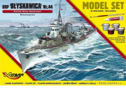 Plastový model MIRAGE: ORP 'BŁYSKAWICA' wz.44 Polish Destroyer of WWII