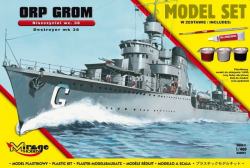Plastový model MIRAGE ORP 'GROM' wz.38 Poľský torpédoborca ​​druhej svetovej vojny