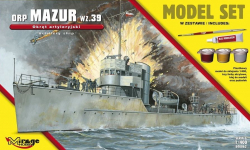 Plastový model na lepenie MIRAGE ORP 'MAZUR' 1939 delostrelecká loď model-set