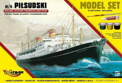 Plastový model na lepenie MIRAGE m/s PIŁSUDSKI (Poľská transatlantická loď) model-set