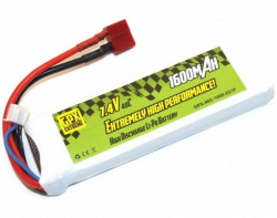 Batéria1600mAh 7.4V 40C LiPo T-Dean GPX Extreme