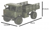 RC Vojenský nákladný automobil na diaľkové ovládanie Military Truck Off-Road 4WD