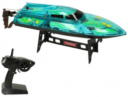 RC rýchlostný čln Revolt Q7 ILLUMINATOR green 20km/h 2.4GHz