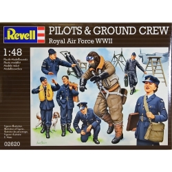 Plastové figúrky Revell Pilots & Ground Crew RAF WWII 02620