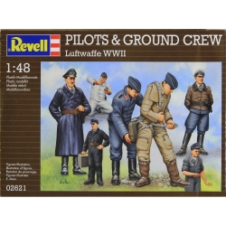 Plastové figúrky Revell Pilots & Ground Crew Luftwaffe WWII 02621