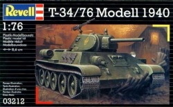 Plastikový model Revell T-34/76 mm + PC game World of tanks LIMITED Edition 03212