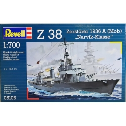 Plastový model Revell Z 38 Zerstörer 1936 A (Mob) 