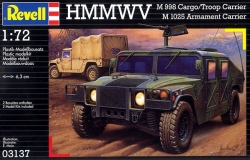 Plastikový model Revell HMMWV M998 Cargo/Troop Carrier + M 1025 Armament Carrier, 03137