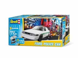 Plastikový model na skladanie Revell Ford Police Car Build&Play 1/25, 06112