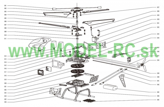 Servisny manuál MJX T23, T623, T-23, T-623