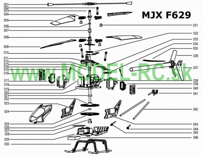 Servisny manuál MJX F29, F629, F-29, F-629