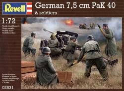 Plastové figúrky Revell German 7,5 cm PaK 40 & soldiers 1/72, 02531
