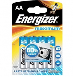 Alkalická batéria Energizer MAXIMUM  AA - LR6/4 4ks