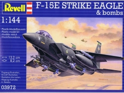 Plastový model Revell F-15E Strike Eagle & Bombs Model Set1/144, 63972 
