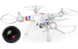 RC drony na diaľkové ovládanie Syma X8C venture s HD kamerou 2MP, bielá