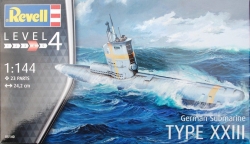 Plastový model na lepenie Revell German Submarine Type XXIII 1/144, 05140