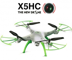 RC kvadrokoptéra Syma X5HC s HD kamerou 2MP, 2,4GHz, zeleno biela