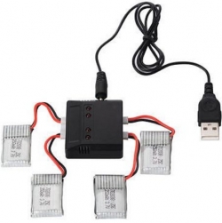 USB nabíjačka 4x Li-Po 3.7V, Walkera konektor