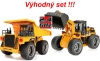 RC banské vyklápacie auto + Buldozer HUINATOYS, set 2.4GHz