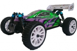 RC auto HSP Troian Buggy 2.4GHz, 4WD 94185, 1:16, RTR, fialovo zelené