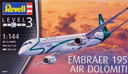 Plastový model Revell Embraer 195 Air Dolomiti ModelSet 1/144, 64884