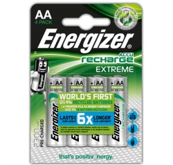 Nabíjacia batéria Energizer RECHARGE EXTREME – AA, 2300 mAh 4 ks