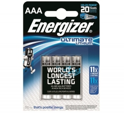 Lithiová batéria Energizer ULTIMATE LITHIUM AAA 1250mAh 1.5V, 4 ks