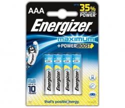 Alkalická batéria Energizer MAXIMUM AAA 1.5V, 4 ks