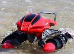 RC Obojživelník Amphibious Aqua Stunt Car, 2,4GHz červený