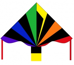 Šarkan Invento, Simple Flyer Black Rainbow R2F, jednolanový