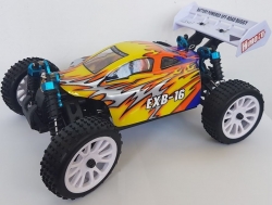 RC auto  Himoto Buggy EXB-16 HSP Troian 2,4 GHz, 4x4, 1:16 žltá