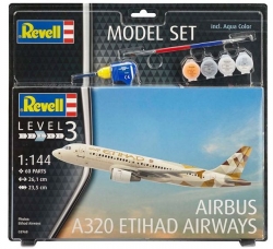 Plastový model Revell Airbus A320 Etihad Model Set 1/144, 63968