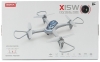 RC dron Syma X15W, FPV WiFi kamera, 2.4GHz, auto-start, funkcia zavesenia, biely