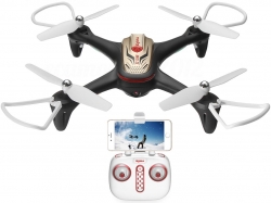 RC dron Syma X15W, FPV WiFi kamera, 2.4GHz, auto-start, funkcia zavesenia, čierný