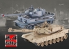 RC Súbojové tanky na ovládanie, UF: M1A2 Abrams a German Tiger v2 , 2.4GHz, UF/99827