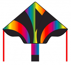 Šarkan Invento, Ecoline: Simple Flyer Radient Rainbow 120 cm, jednolanový