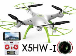 RC dron na diaľkové ovládanie Syma X5HW-1, WiFi FPV, kamera HD, 2.4GHz , zelená
