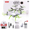 RC dron na diaľkové ovládanie Syma X5HW-1, WiFi FPV, kamera HD, 2.4GHz , zelená