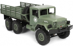 RC Vojenský nákladný automobil na diaľkové ovládanie WPL B-16, 6x6, 2.4GHz