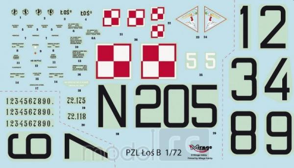 Plastikový model na lepenie MIRAGE PZL-37B 