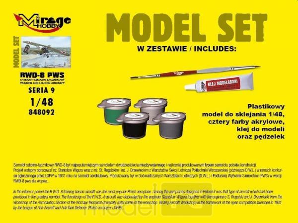 Plastový model na lepenie MIRAGE: R.W.D.-8 PWS Polish School Liaison