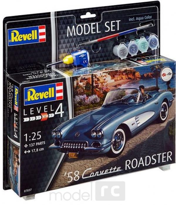 Plastový model Revell Corvette Roadster '58 Model Set 1/25, 67037