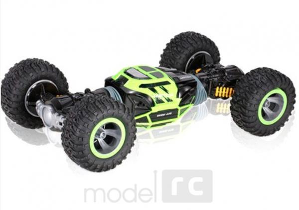RC hračka na ovládanie JJRC obojstranné auto 1:16 2.4GHz zelená