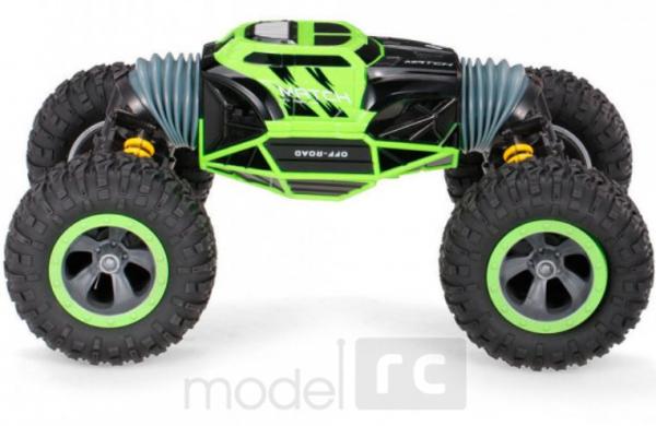 RC hračka na ovládanie JJRC obojstranné auto 1:16 2.4GHz zelená