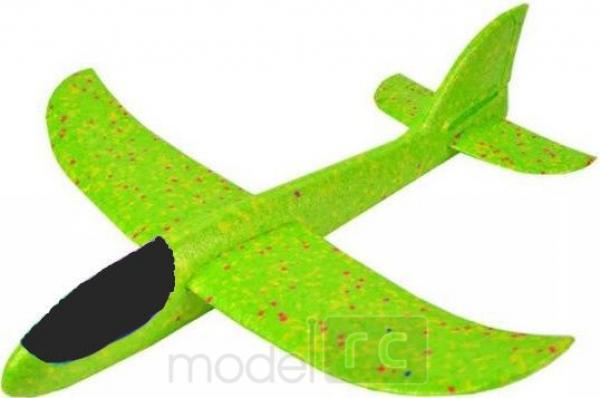 Hádzadlo klzák s dvoma režimami lietania (rozpätie 480 mm) zelený