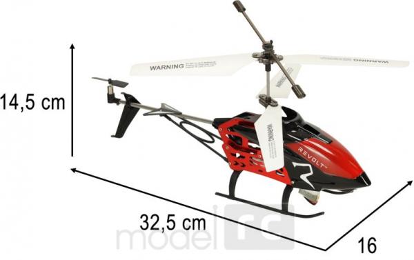RC vrtuľník na diaľkové ovládanie Revolt S39-1 XL červený