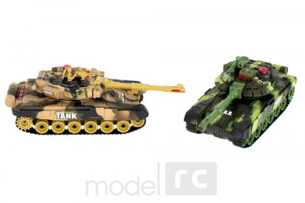 RC súbojové tanky T90 na diaľkové ovládanie 9993 2,4GHz set 2ks
