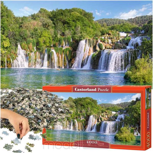 Puzzle KRKA WATERFALLS, CROATIA 4000 CASTORLAND Puzzle 400133