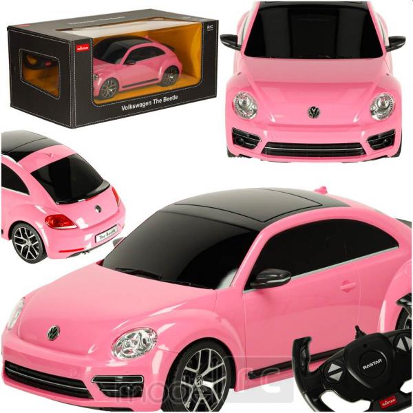 RC hračka na ovládanie Rastar Volkswagen The Beetle 78000 1:14 ružový