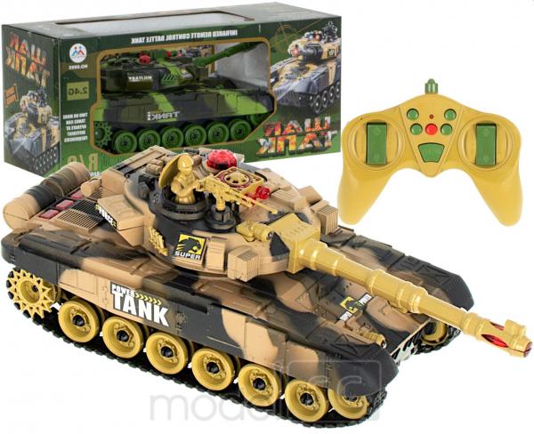 RC tank na diaľkové ovládanie 9993 T-90 1:24 RTR - hnedý 2,4GHz